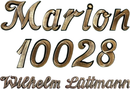 Lettres attachées No. 10028 - Marion ______________________________________