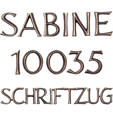 Letters aan elkaar Nr. 10035 - SABINE nur in Bronze lieferbar ______________