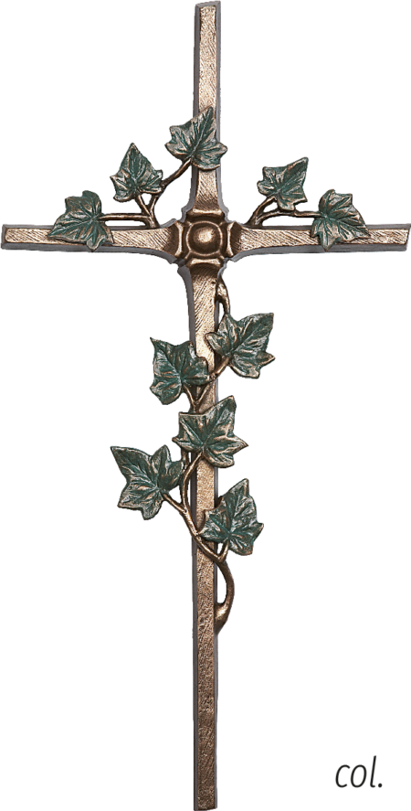 Croix avec lierre 30 x 15 cm alugrau oder coloriert – Image 2