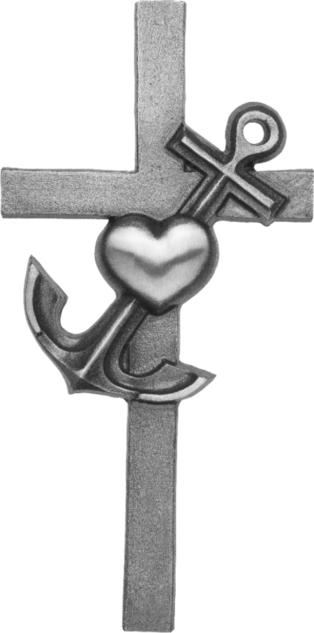 Cross - faith, love, hope 25 x 12 cm - Image 2
