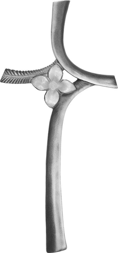 Kreuz mit Blume – Bild 2