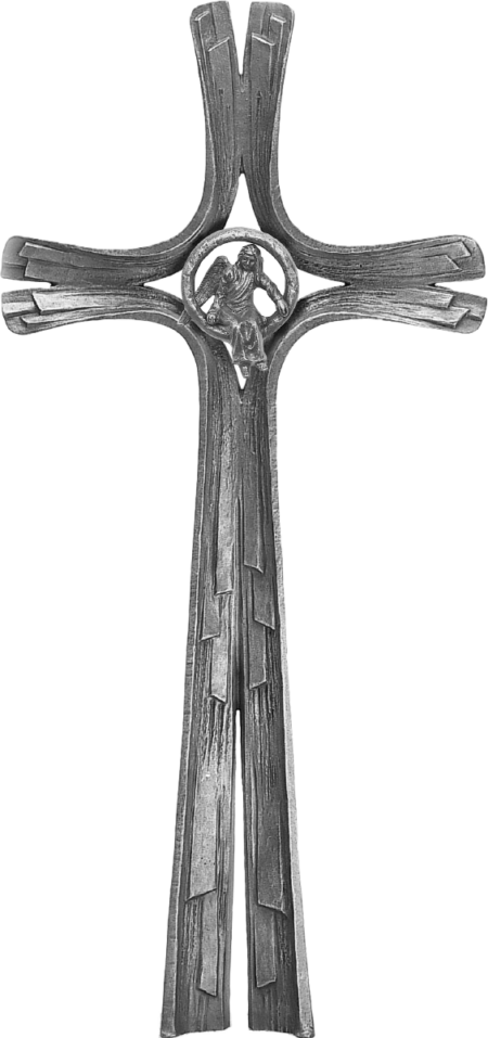 Croix stêle double-face motif D/E/L/S/V 80 x 41 cm alugrau oder coloriert – Image 6