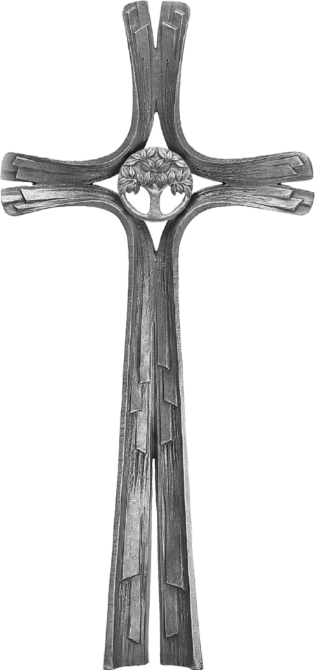 Croix stêle double-face motif D/E/L/S/V 80 x 41 cm alugrau oder coloriert – Image 7