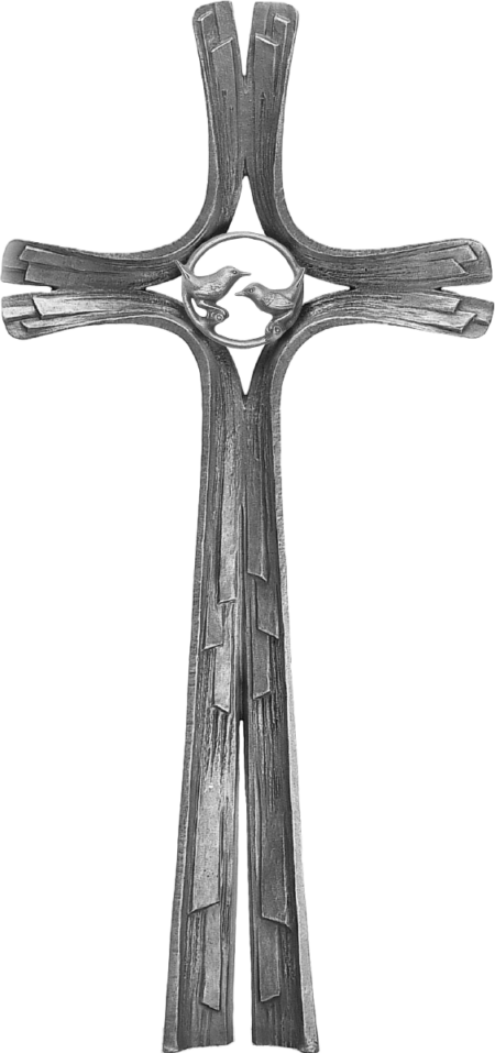 Croix stêle double-face motif D/E/L/S/V 80 x 41 cm alugrau oder coloriert – Image 8