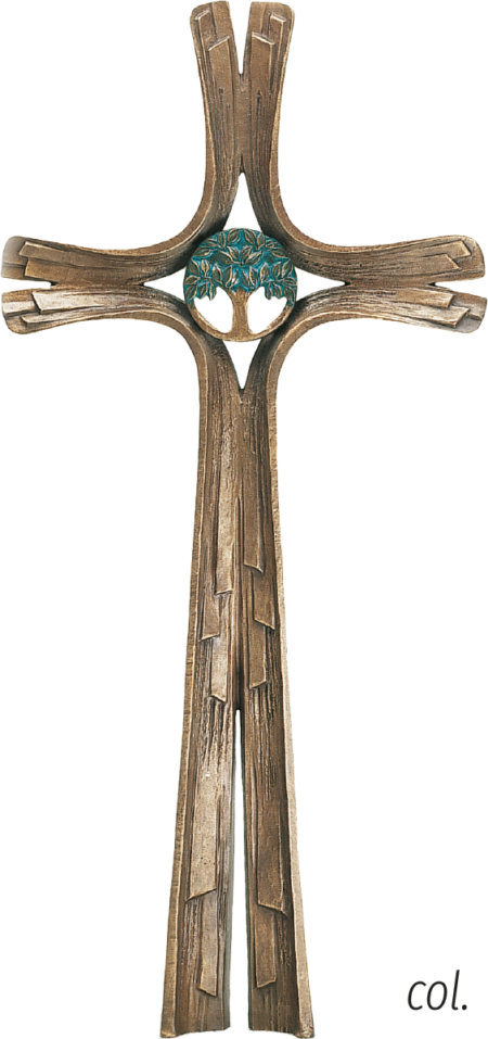 Croix stêle double-face motif D/E/L/S/V 80 x 41 cm alugrau oder coloriert – Image 4