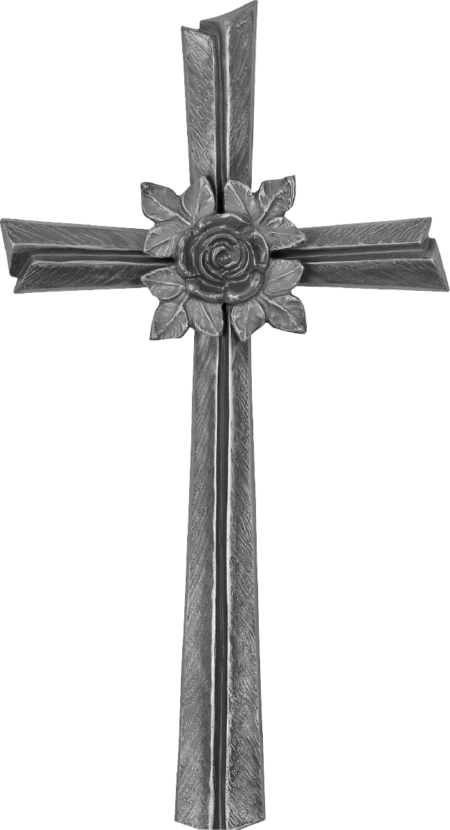 Standing cross with rose 29 x 15 cm - Image 2