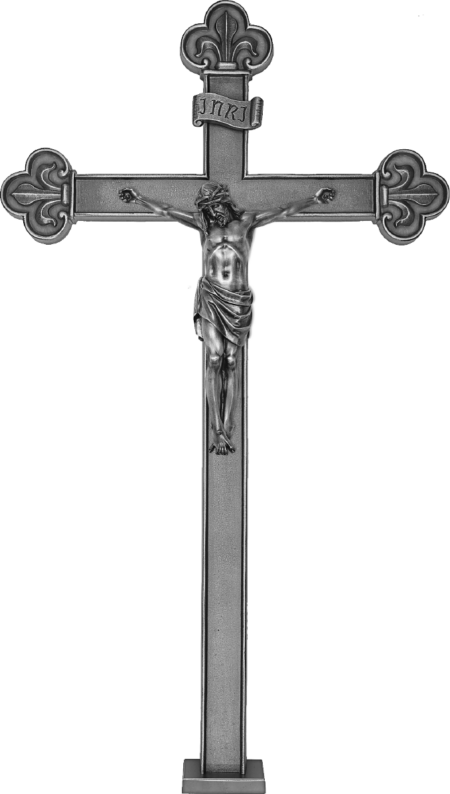 Croix stêle avec corps de christ no. 61051 60 x 36 cm alugrau oder colorier – Image 3