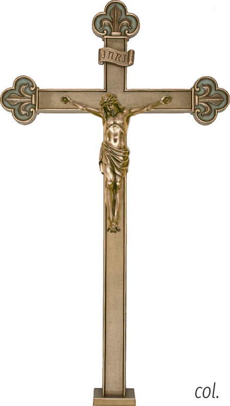 Croix stêle avec corps de christ no. 61051 60 x 36 cm alugrau oder colorier – Image 2