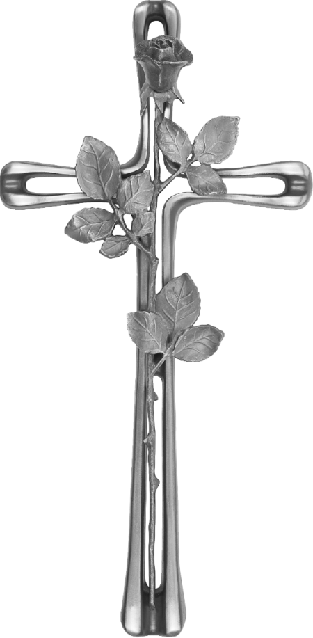 Standing cross with rose 65 x 32 cm - Image 2
