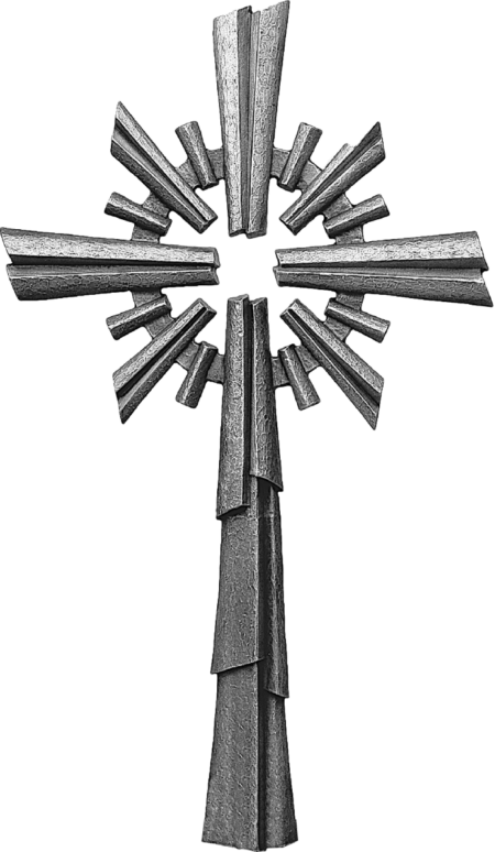 Standing cross 60 x 31 cm alugrau oder coloriert - Image 2