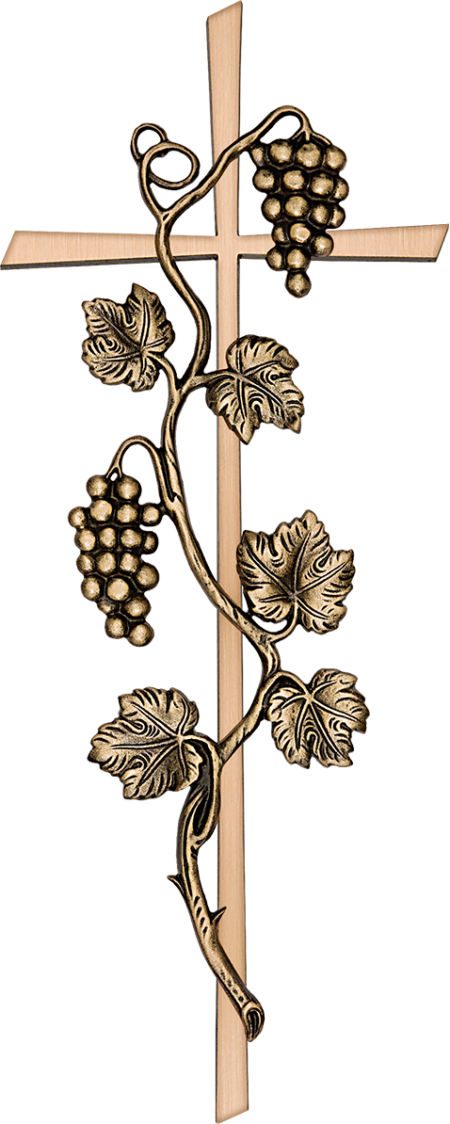 Kruis met druiven no. 35150 bij onze letters no. 10013