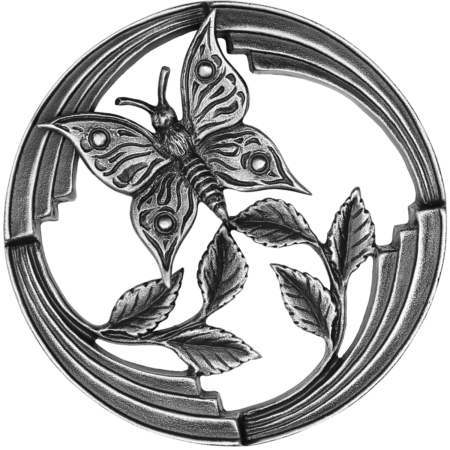 Plaque feuilles et papillon 12 x 12 cm – Image 3