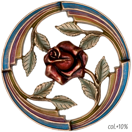 Motiv Blätter und Rose