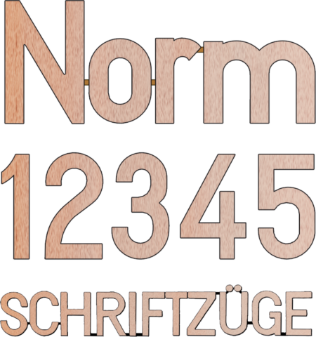Schriftzüge/Einzelbuchstaben in Schriftart Nr. – Bild 3
