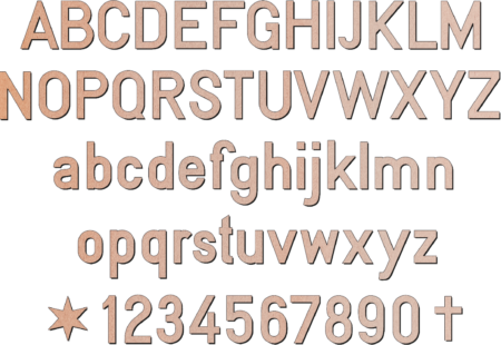 Schriftzüge/Einzelbuchstaben in Schriftart Nr. – Bild 4