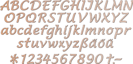 Strokes of letters or single letters in font no. 32037 "Mark" - Image 2