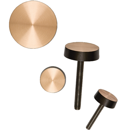 Rozet met schroefdraadschroeven M 5 x 45 mm d = 8 mm