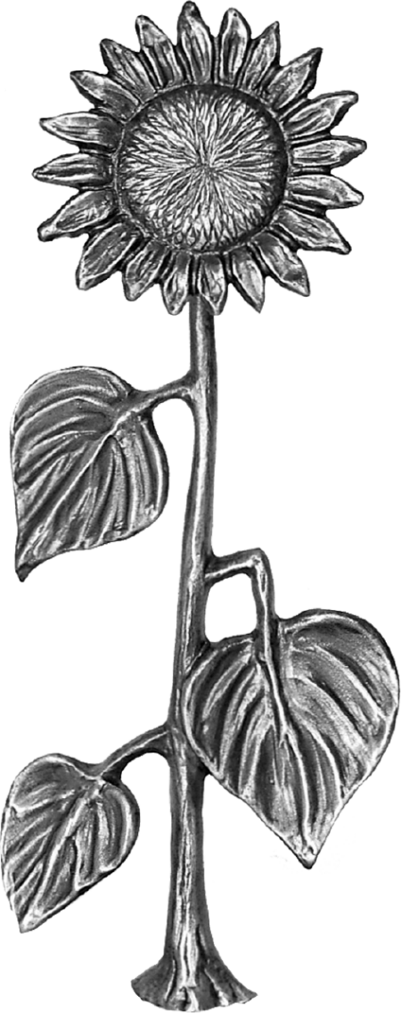 Zonnebloem volplastisch, vrijstaand 30 x 12 x 5 cm - Afbeelding 4
