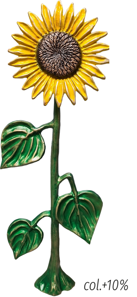 Zonnebloem volplastisch, vrijstaand 30 x 12 x 5 cm - Afbeelding 2