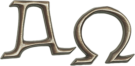 Alpha-Omega (AO) passend zur Schriftart Nr.