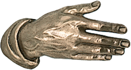 Gevende hand 17 x 9 cm