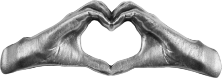 Heart out of hands 5 x 15 cm - Image 2