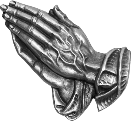 Praying hands left 9 x 6 cm - Image 24