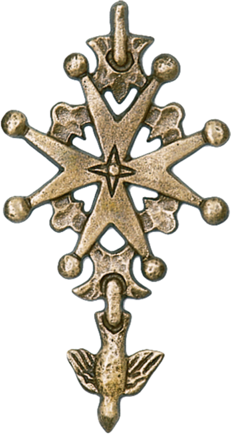 Hugenotenkruis 17 x 9 cm