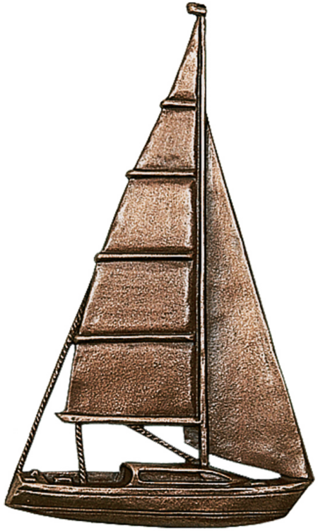 Zeilschip 10 x 6 cm