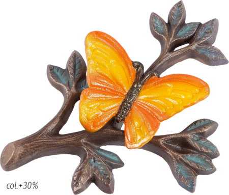 Branche avec papillon 11 x 11 cm