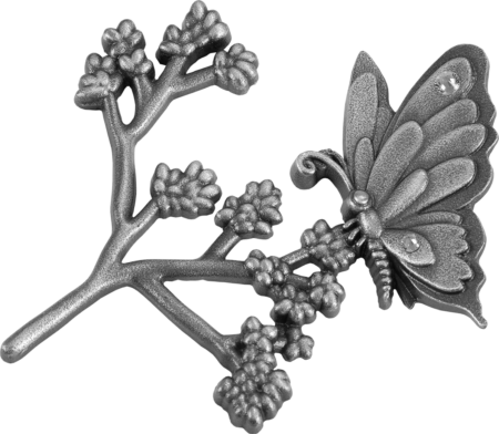 Branche avec papillon 11 x 10 cm – Image 3