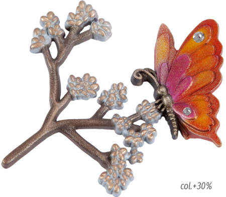 Branche avec papillon 11 x 10 cm