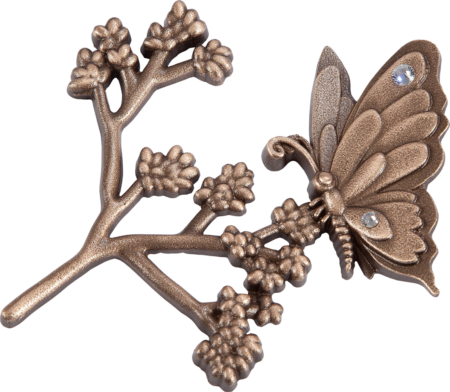 Branche avec papillon 11 x 10 cm – Image 2