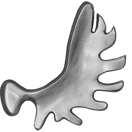 Pelle d'élan 5 x 6 cm – Image 2