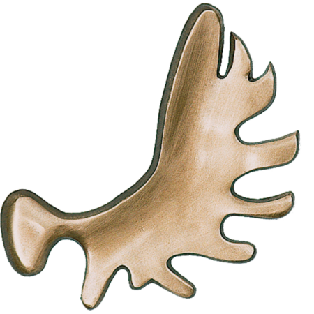 Pelle d'élan 5 x 6 cm