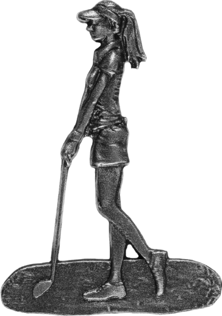 Motief "golfer" 10 x 6 cm