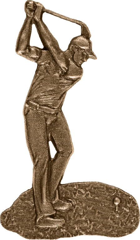 Motif "golfer" 12 x 7 cm