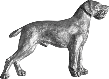 Staande hond 12 x 9 cm R Dogge - Afbeelding 2