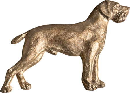 Staande hond 12 x 9 cm R Dogge