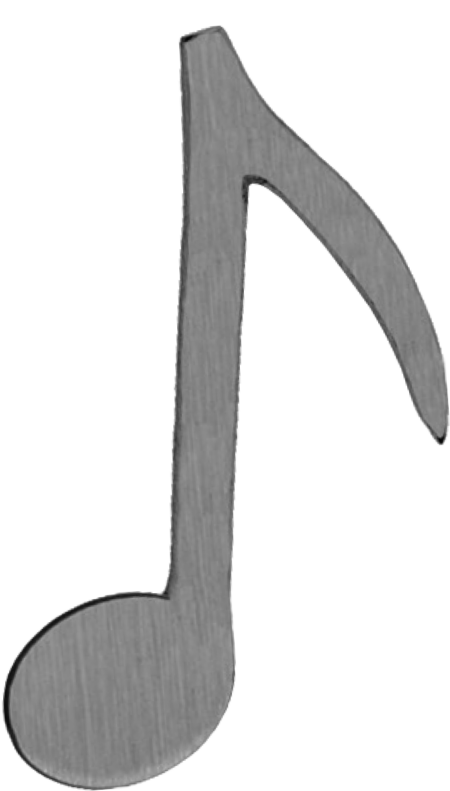 Muzieknoot A, B, C of D h = 5 cm - Afbeelding 6