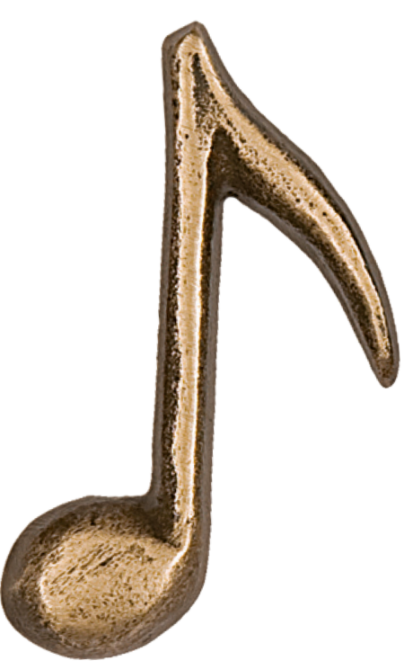 Muzieknoot A, B, C of D h = 5 cm - Afbeelding 2