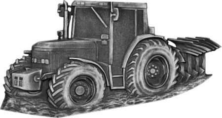 Tracteur 10 x 17 cm – Image 2