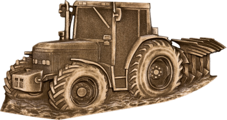 Tracteur 10 x 17 cm