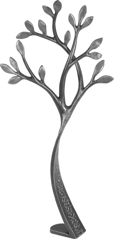 Tree fully sculpted h = 27 cm, 13 x 3 cm coloriert - Image 3