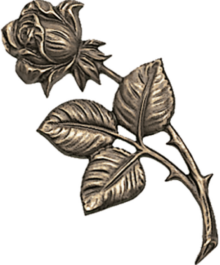 Rose links 10 x 6 cm