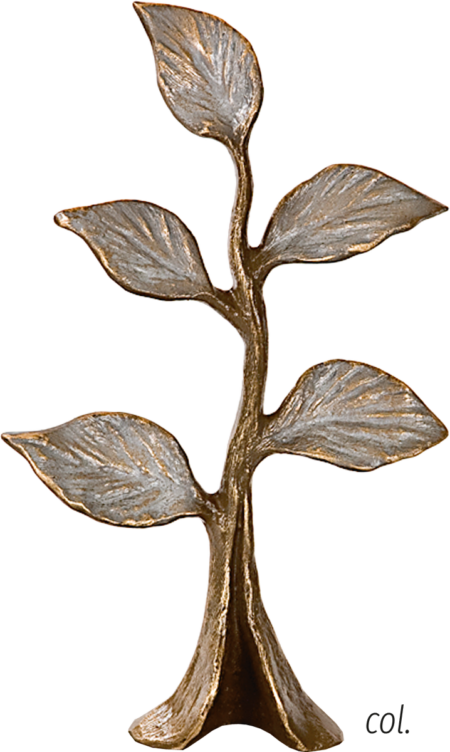 Plant sprout 25 x 15 x 6 cm coloriert
