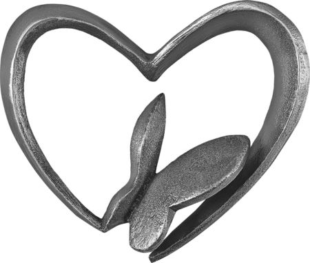 Coeur avec papillon 9 x 11 cm – Image 2
