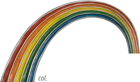 Arc en ciel, coloré relief 8 x 14 cm (freistehend doppelseitig NEU: 37250) – Image 2
