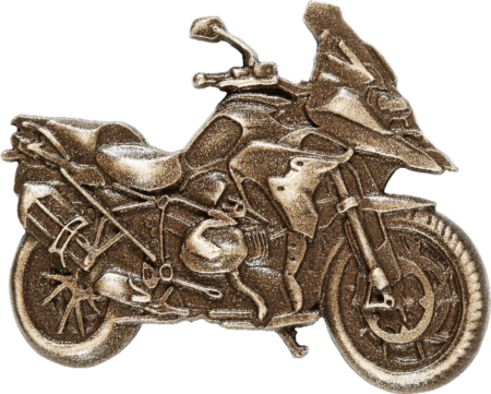 Motocyclette 13 x 10 cm