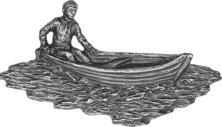 Man in a boat h = 9, b = 15 cm - Image 2